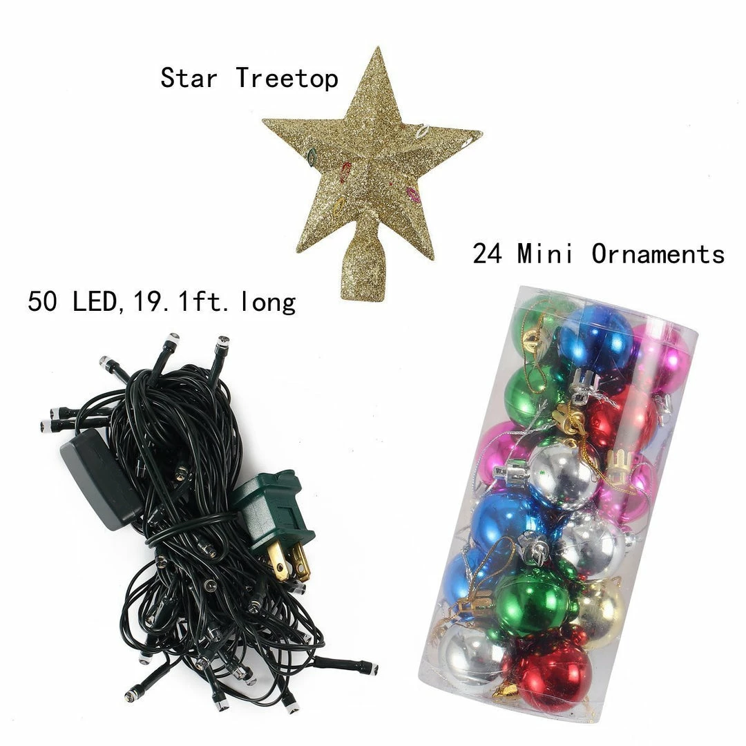 Joiedomi 20" Tabletop Mini Christmas Tree Set All Holiday Decor 3 Joiedomi 20" Tabletop Mini Christmas Tree Set All Holiday Decor