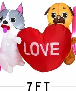 Joiedomi I Love U Cute Puppy And Kitty With LED Lights