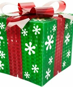 Joiedomi All Holiday Decor Christmas Light Boxes Decor (Snowflakes)