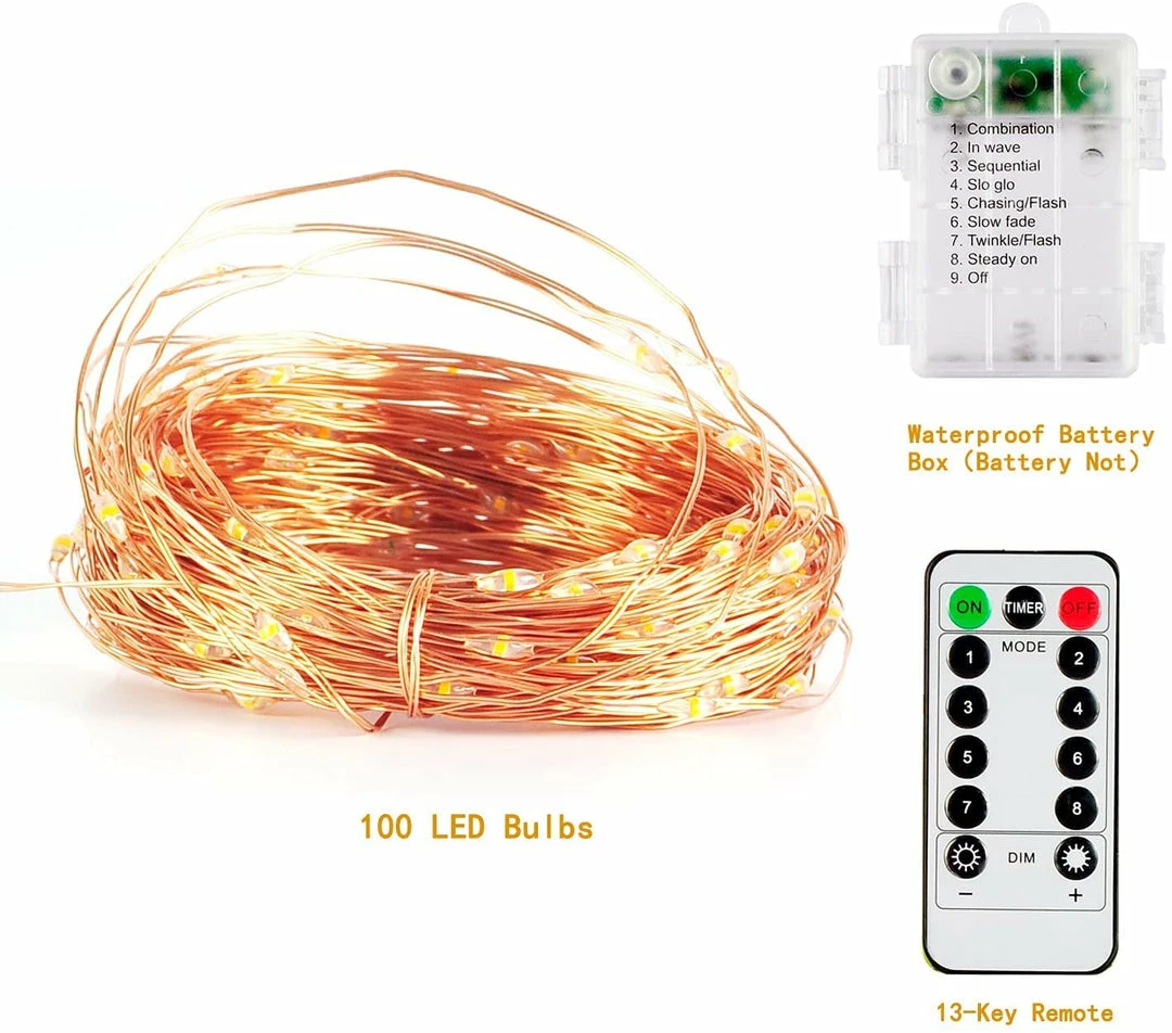 Joiedomi 100 LED Fairy Lights 33FT Battery Operated 1 Joiedomi 100 LED Fairy Lights 33FT Battery Operated