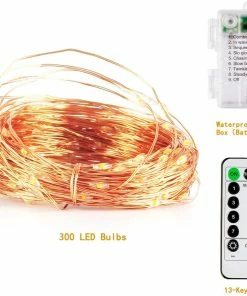 Joiedomi 300 LED Fairy Lights, 99FT Battery Operated All Holiday Decor 13 Joiedomi 300 LED Fairy Lights, 99FT Battery Operated All Holiday Decor