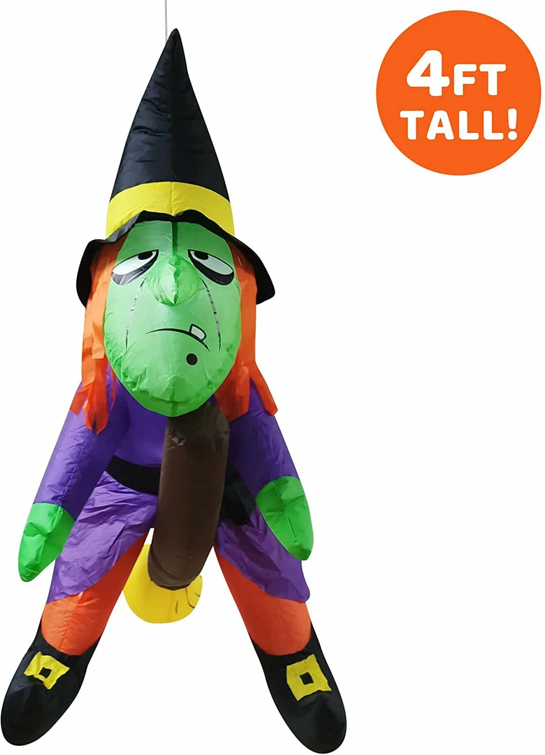 Joyin 4ft Halloween Inflatable Witch Hanging On Branch Inflatables 6 Joyin 4ft Halloween Inflatable Witch Hanging On Branch Inflatables