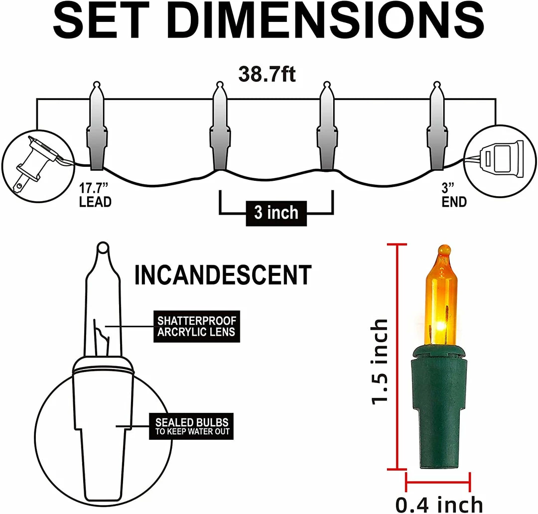 Joiedomi 116.1 FT 450 Count Christmas Multicolor Green Wire String Lights 4 Joiedomi 116.1 FT 450 Count Christmas Multicolor Green Wire String Lights