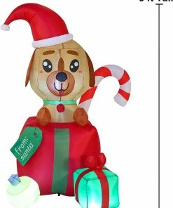 Joiedomi 6 FT Tall Inflatable A Puppy In A Gift Inflatables 9 Joiedomi 6 FT Tall Inflatable A Puppy In A Gift Inflatables