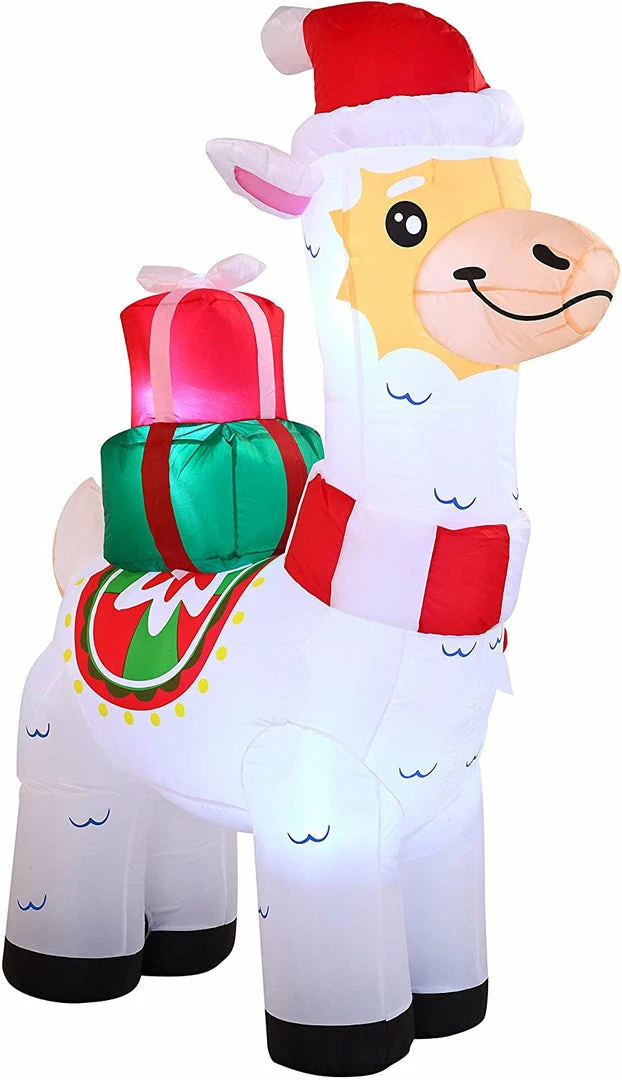 Joiedomi Large Christmas Llama Inflatable (6 Ft) Inflatables 2 Joiedomi Large Christmas Llama Inflatable (6 Ft) Inflatables