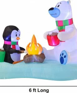 Joiedomi Inflatables 6 FT Long Inflatable Hot Cocoa And S'Mores 9 Joiedomi Inflatables 6 FT Long Inflatable Hot Cocoa And S'Mores