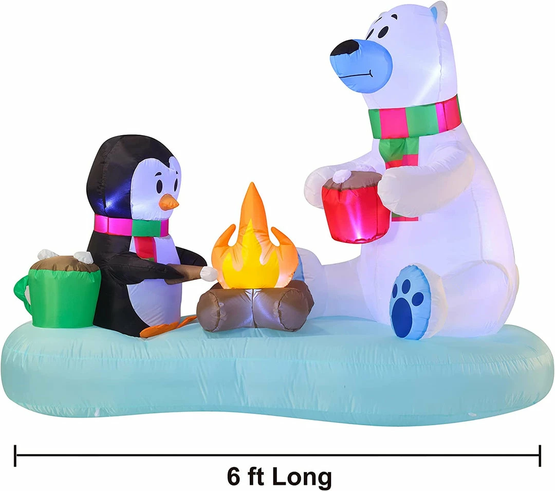 Joiedomi Inflatables 6 FT Long Inflatable Hot Cocoa And S'Mores 3 Joiedomi Inflatables 6 FT Long Inflatable Hot Cocoa And S'Mores