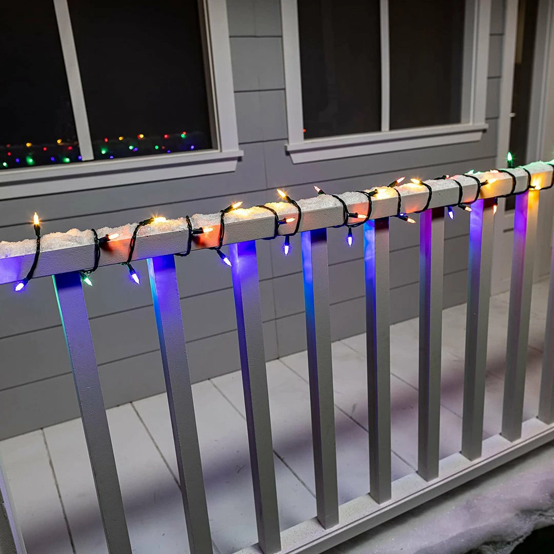 Joiedomi 116.1 FT 450 Count Christmas Multicolor Green Wire String Lights 5 Joiedomi 116.1 FT 450 Count Christmas Multicolor Green Wire String Lights