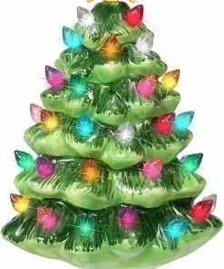 Joiedomi Ceramic Christmas Tree Night Light All Holiday Decor