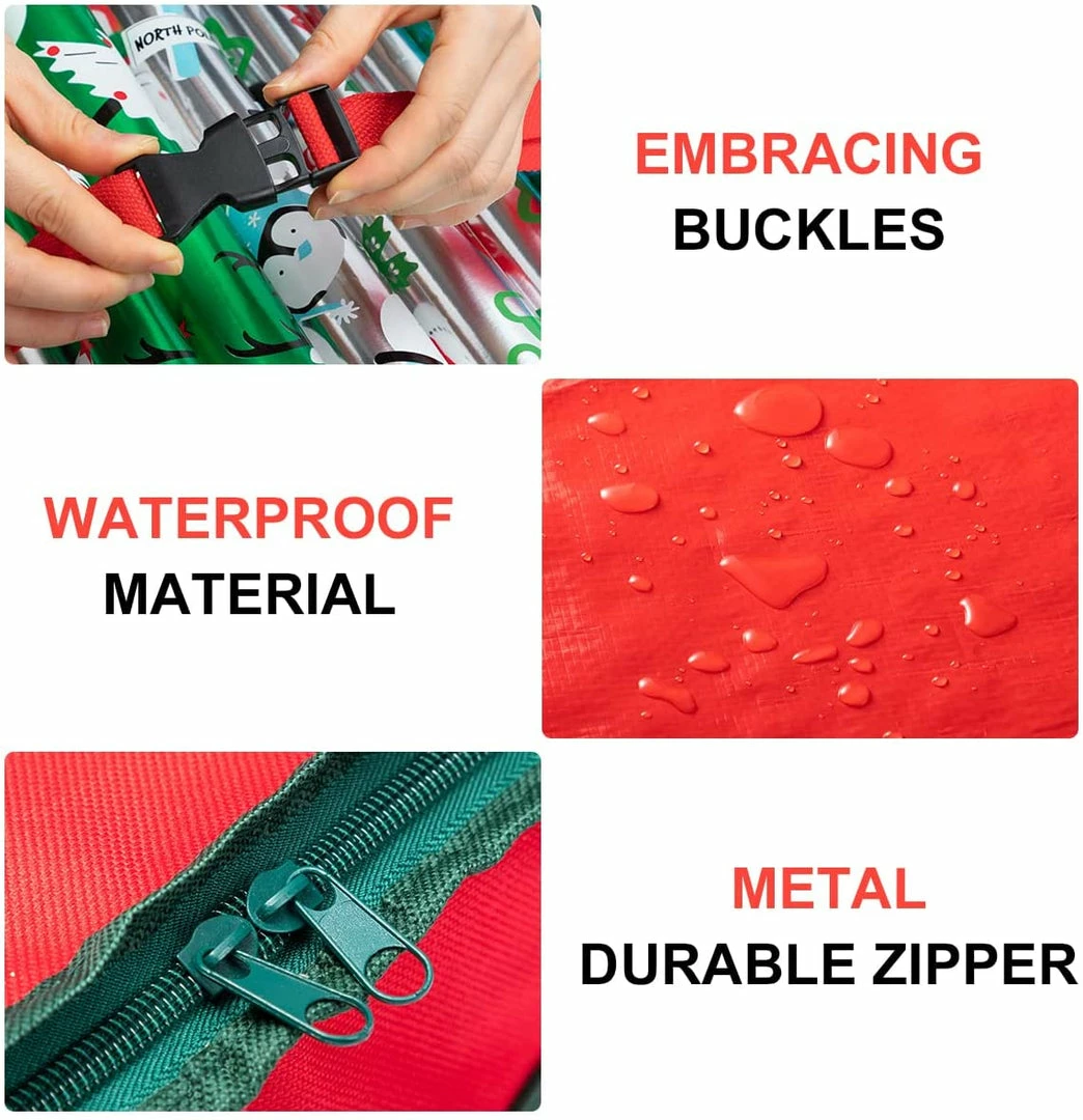 Joiedomi Organizer & Storage 40” Gift Wrap Organizer (Red) 2 Joiedomi Organizer & Storage 40” Gift Wrap Organizer (Red)