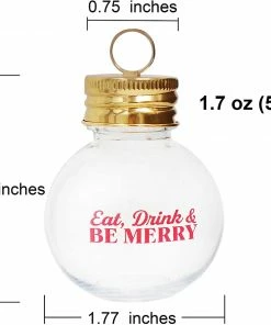 Joiedomi All Holiday Decor 9 Pcs Boozeball Christmas Ornaments