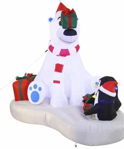 Joiedomi Inflatables Large Polar Bear Giveaway Gifts Inflatable (6 Ft)
