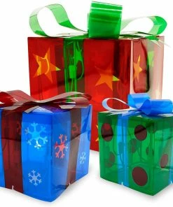 Joiedomi Christmas Light Boxes D¨¦cor Set Of 3 All Holiday Decor