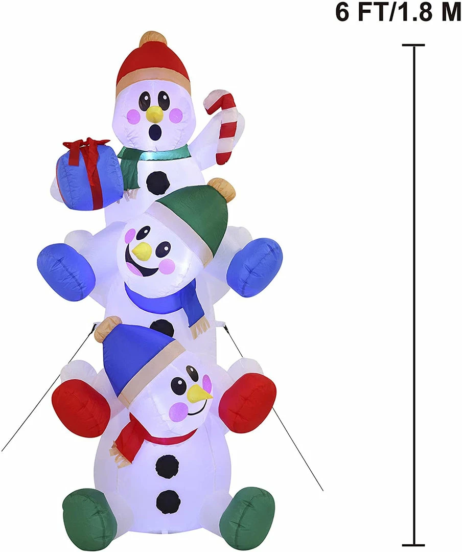 Joiedomi Large Snowman Inflatable (6 Ft) 6 Joiedomi Large Snowman Inflatable (6 Ft)