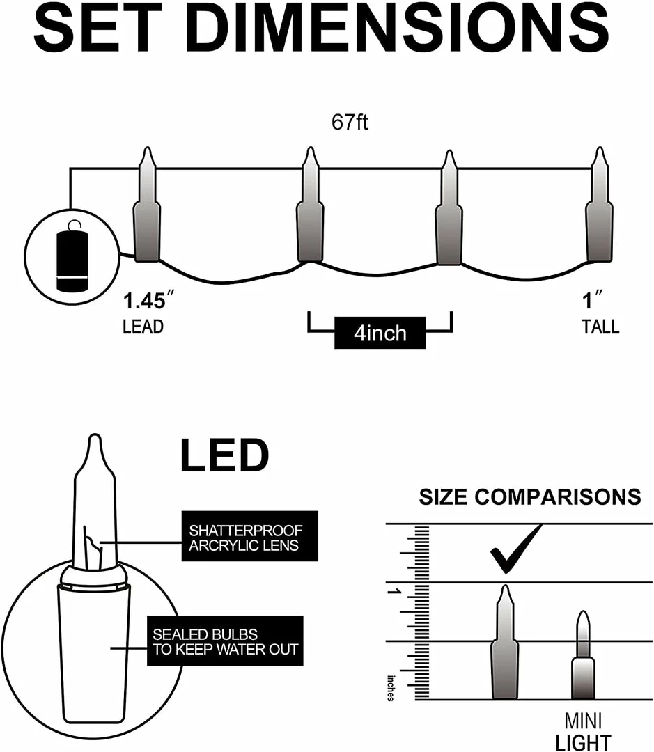 Joiedomi All Holiday Decor 200-Count Purple LED String Lights 3 Joiedomi All Holiday Decor 200-Count Purple LED String Lights