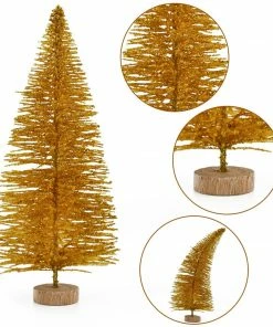 Joiedomi 32 PCS Artificial Mini Christmas Trees (Colorful) All Holiday Decor