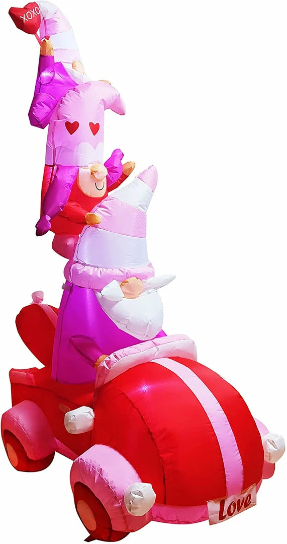 Joiedomi Inflatables 6 FT Tall Inflatable Stacking Gnomes With LED Lights 4 Joiedomi Inflatables 6 FT Tall Inflatable Stacking Gnomes With LED Lights