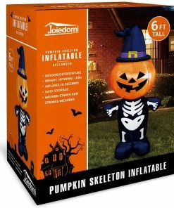 Joiedomi Inflatables Large Pumpkin Skeleton Inflatable (6 Ft) 6 Joiedomi Inflatables Large Pumpkin Skeleton Inflatable (6 Ft)
