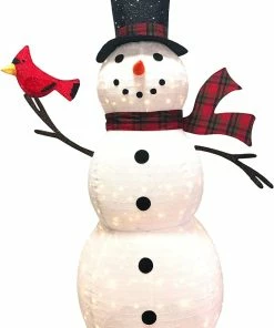 Joiedomi All Holiday Decor 6 FT Collapsible Snowman LED Yard Light
