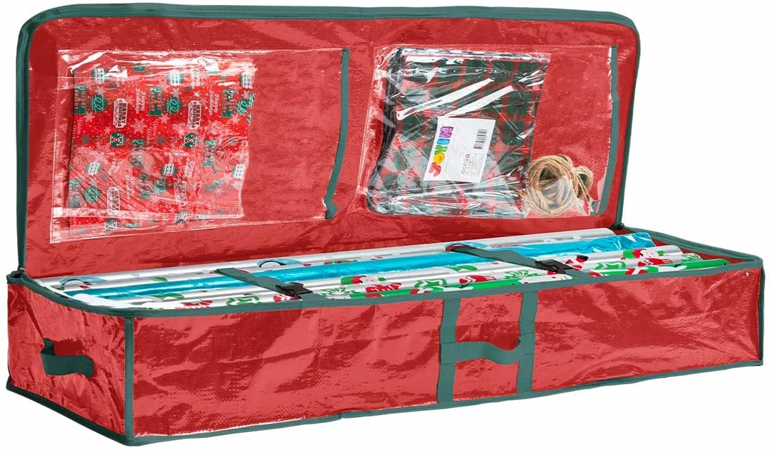 Joiedomi Organizer & Storage 40” Gift Wrap Organizer (Red) 1 Joiedomi Organizer & Storage 40” Gift Wrap Organizer (Red)