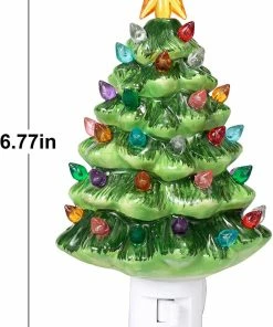 Joiedomi Ceramic Christmas Tree Night Light All Holiday Decor 13 Joiedomi Ceramic Christmas Tree Night Light All Holiday Decor