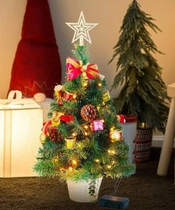 Joiedomi 23'' Deluxe Prelit Table-top Christmas Tree With Star Topper All Holiday Decor