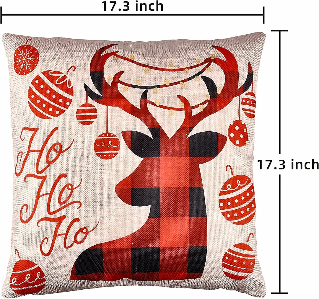 Joiedomi Christmas Pillow Covers With Rustic Farmhouse Design 2 Joiedomi Christmas Pillow Covers With Rustic Farmhouse Design