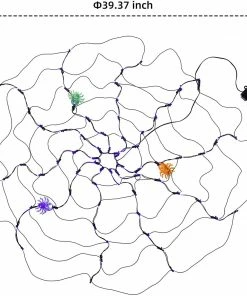 Joiedomi All Holiday Decor 2 Pack Halloween Spider Web Lights With 3 Lighted Spiders 12 Joiedomi All Holiday Decor 2 Pack Halloween Spider Web Lights With 3 Lighted Spiders