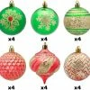 Joiedomi All Holiday Decor 24 Pcs Christmas Ball Glitter Ornaments Set