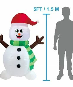 Joiedomi Tall Holiday Snowman Inflatable (5 Ft)