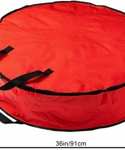 Joiedomi Organizer & Storage 36 Inch Packs Christmas Wreath Storage Bag (Red) 13 Joiedomi Organizer & Storage 36 Inch Packs Christmas Wreath Storage Bag (Red)