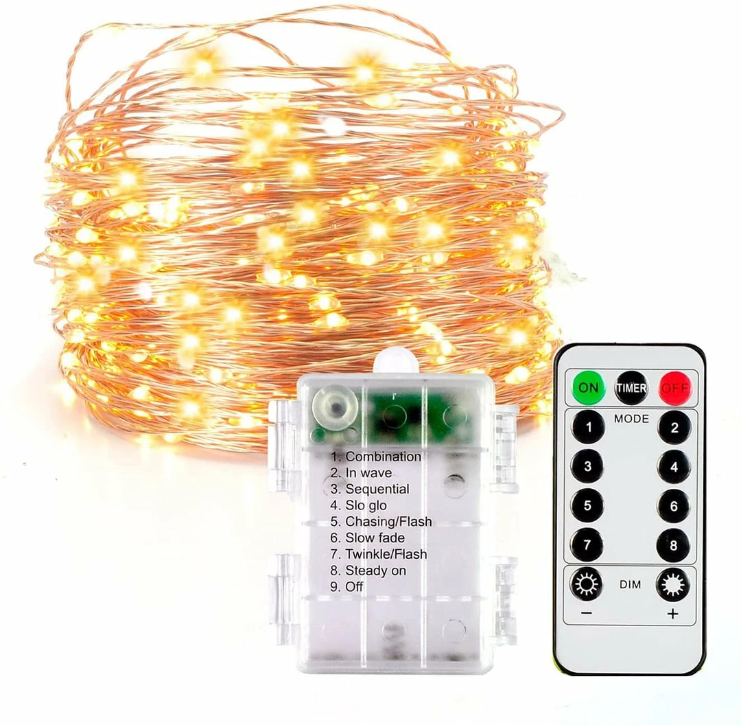 Joiedomi 200 LED Fairy Lights, 66FT Battery Operated 1 Joiedomi 200 LED Fairy Lights, 66FT Battery Operated