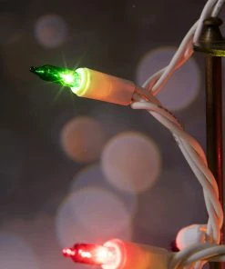 Joiedomi 63.9 FT 300 Count Christmas Multi-Colored White Wire String All Holiday Decor