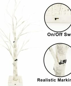 Joiedomi 24¡± LED Birch Tree With 24 Warm White Lights All Holiday Decor