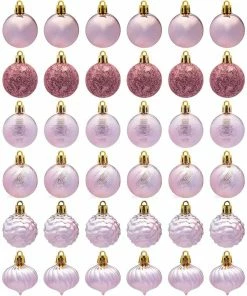 Joiedomi All Holiday Decor 1.57" Rosegold Christmas Ball Ornaments 36Pcs 6 Joiedomi All Holiday Decor 1.57