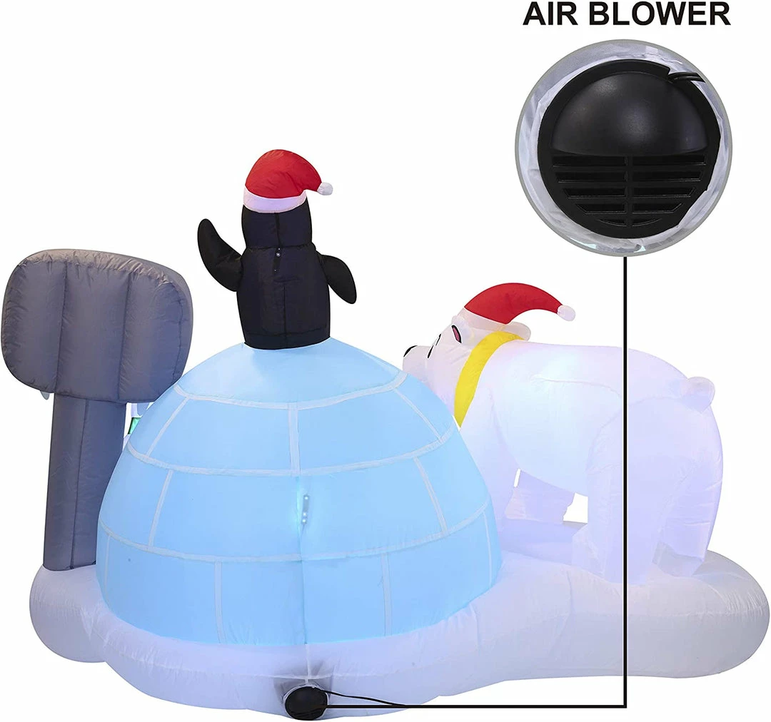 Joiedomi Large Christmas North Pole Inflatable (6 Ft) Inflatables 4 Joiedomi Large Christmas North Pole Inflatable (6 Ft) Inflatables