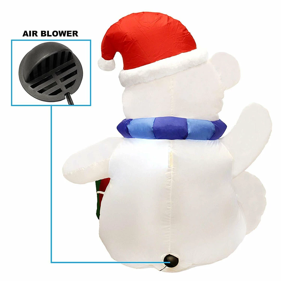 Joiedomi Tall Waving Polar Bear Inflatable (4 Ft) 4 Joiedomi Tall Waving Polar Bear Inflatable (4 Ft)