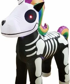 Joiedomi Tall Skeleton Unicorn Inflatable (5 Ft)