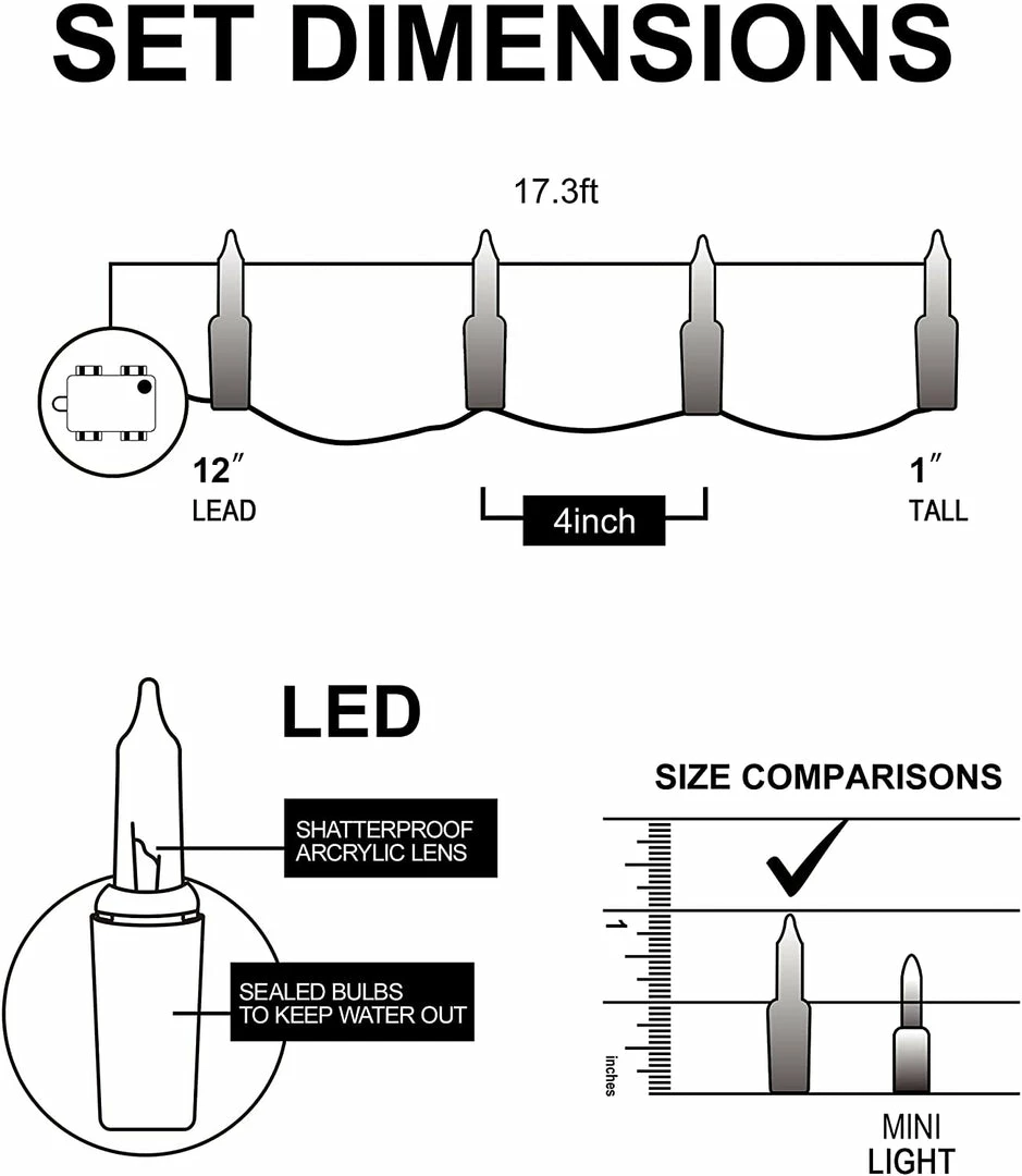 Joiedomi 17.3 FT Battery Operated Orange String Lights All Holiday Decor 5 Joiedomi 17.3 FT Battery Operated Orange String Lights All Holiday Decor