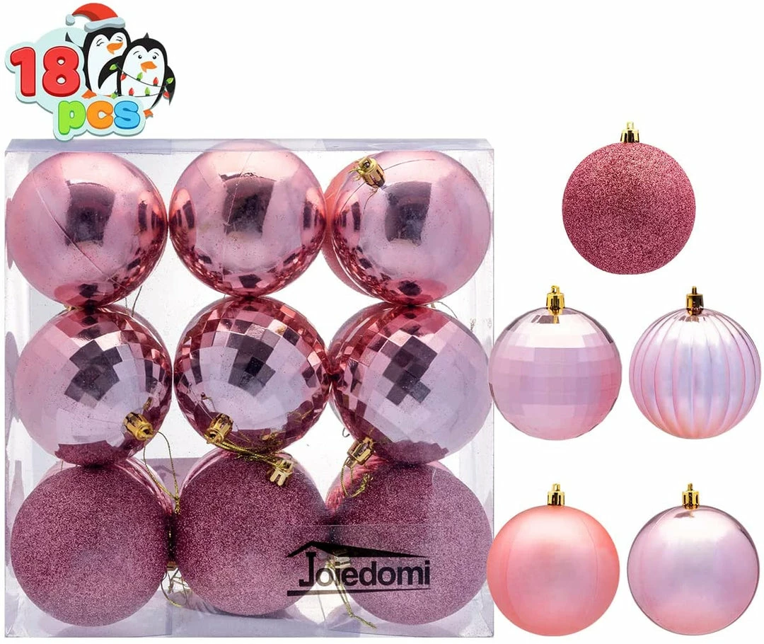 Joiedomi All Holiday Decor 18Pcs Christmas Ball Ornaments Gold 1 Joiedomi All Holiday Decor 18Pcs Christmas Ball Ornaments Gold