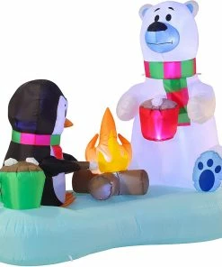 Joiedomi Inflatables 6 FT Long Inflatable Hot Cocoa And S'Mores