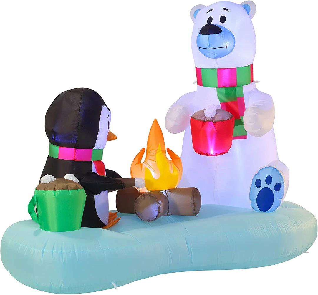 Joiedomi Inflatables 6 FT Long Inflatable Hot Cocoa And S'Mores 2 Joiedomi Inflatables 6 FT Long Inflatable Hot Cocoa And S'Mores