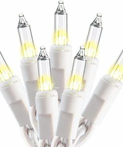 Joiedomi 42.6 FT 200 Count Christmas Clear White Wire String Lights All Holiday Decor