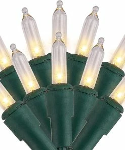 Joiedomi All Holiday Decor 78.75 FT 300 Count Christmas Warm White Green Wire Holiday String Lights