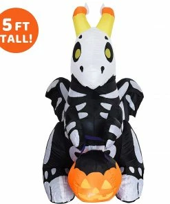 Joiedomi 5 Ft Cute Skeleton Dragon
