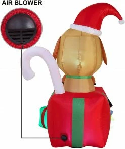 Joiedomi 6 FT Tall Inflatable A Puppy In A Gift Inflatables 10 Joiedomi 6 FT Tall Inflatable A Puppy In A Gift Inflatables