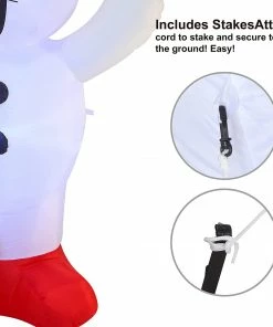 Joiedomi 6 FT Tall Inflatable Three Snowmen Caroling Inflatables 12 Joiedomi 6 FT Tall Inflatable Three Snowmen Caroling Inflatables