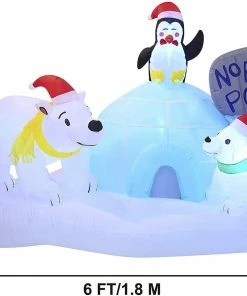 Joiedomi Large Christmas North Pole Inflatable (6 Ft) Inflatables 12 Joiedomi Large Christmas North Pole Inflatable (6 Ft) Inflatables