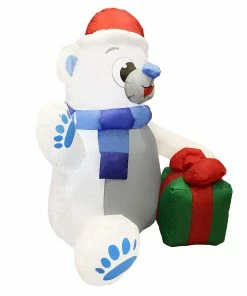 Joiedomi Tall Waving Polar Bear Inflatable (4 Ft)