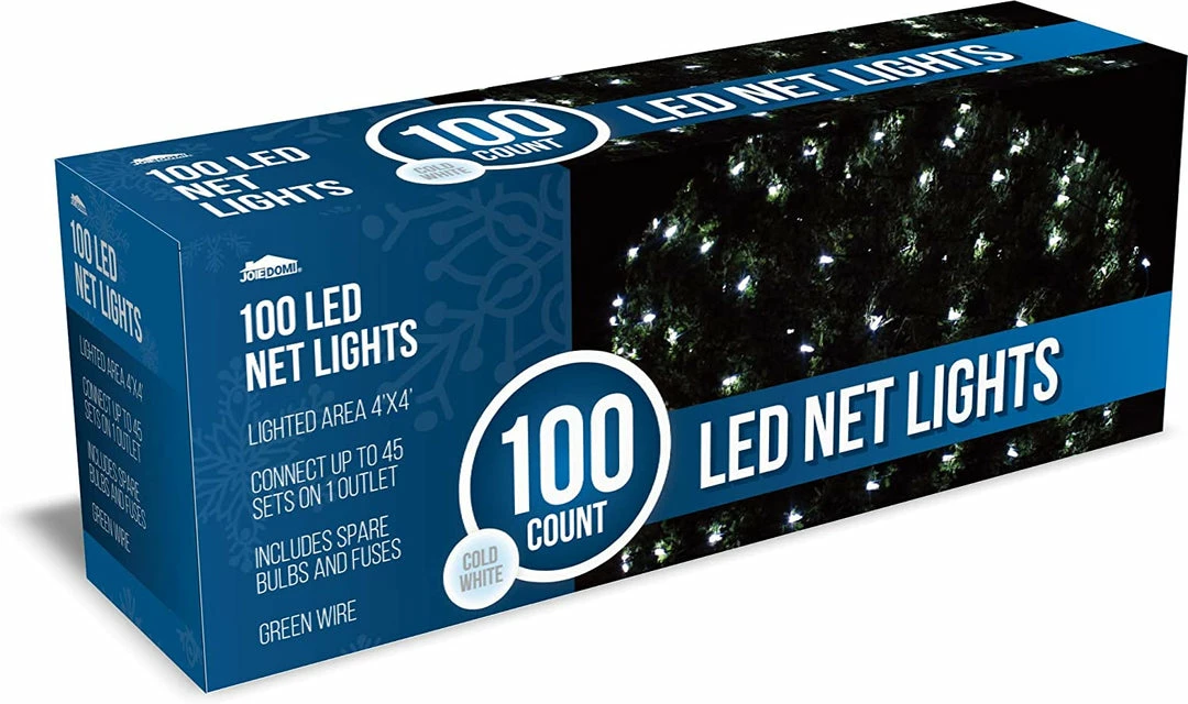 Joiedomi 100 LED Christmas Net Lights Cold White 1 Joiedomi 100 LED Christmas Net Lights Cold White